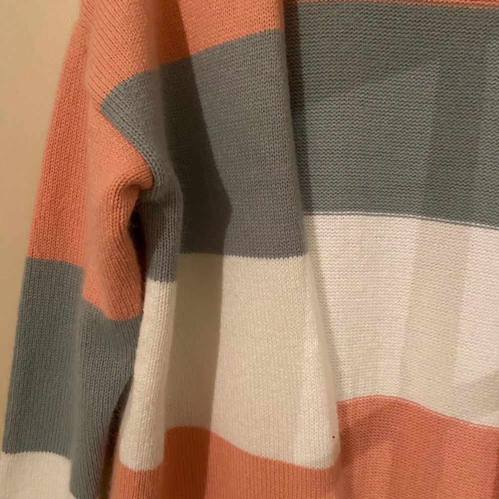 Striped Open-Front Cardigan - Picture 2 of 3